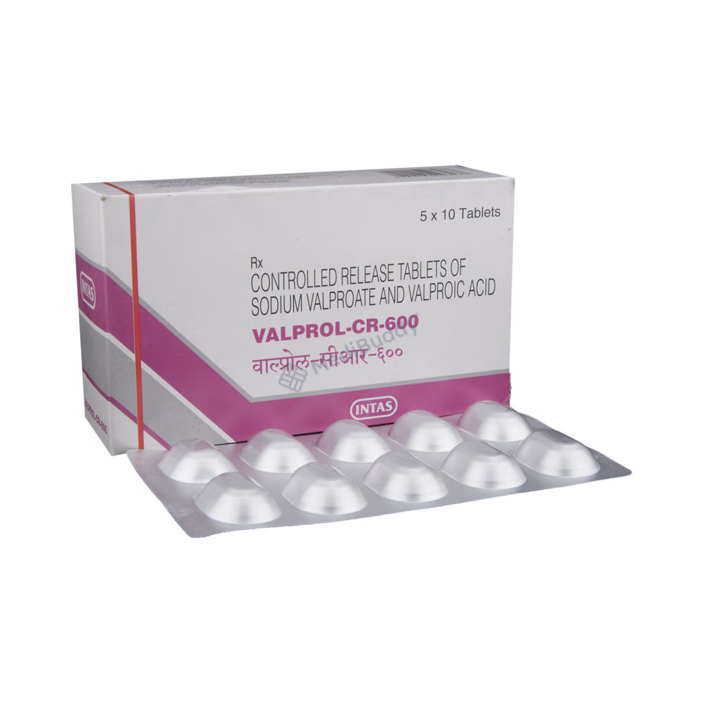 Valprol CR 600mg Tablets
