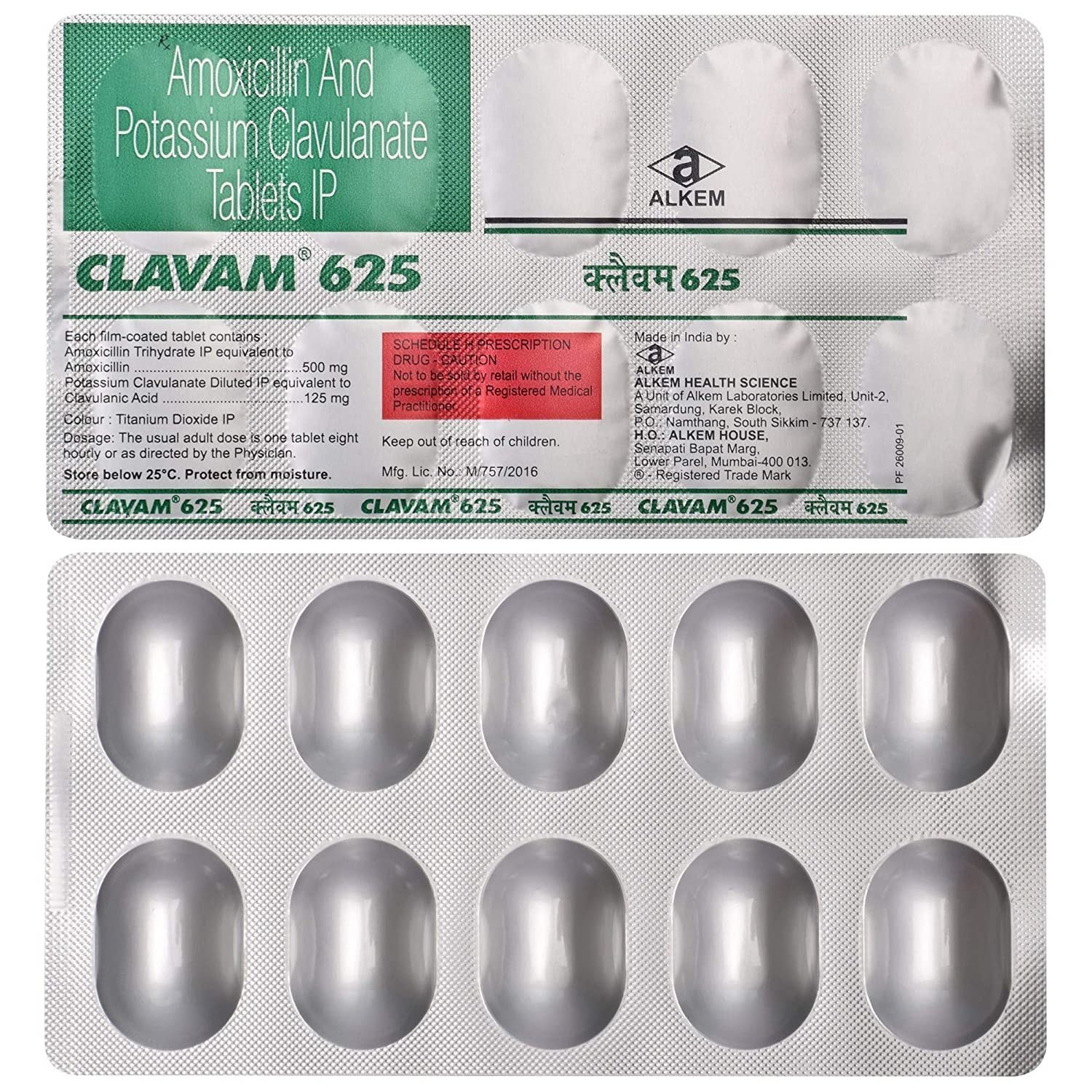 Clavam 625mg Tablets
