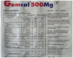 Gemcal 500mg Tablets