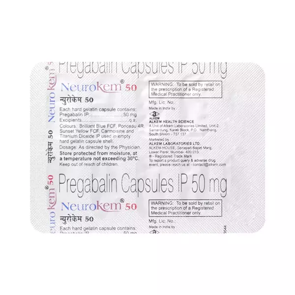 Neurokem 50mg Capsules