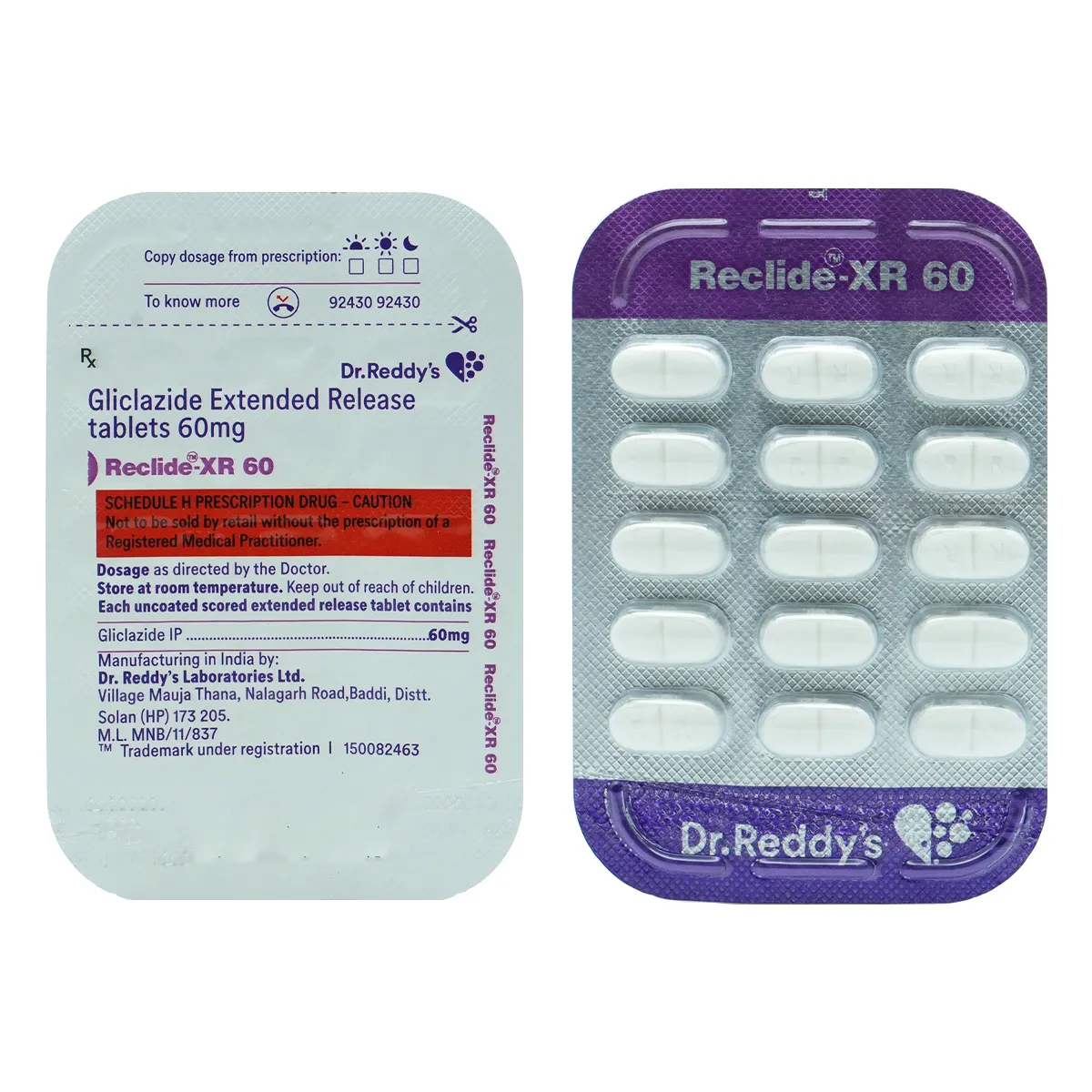 Reclide XR 60 Tablets